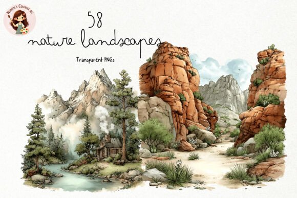 Download Watercolor Nature Landscapes PNG Clipart - Png clipart Collection