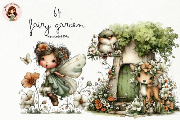 Download Whimsical Fairy Garden PNG Clipart - Png clipart Collection