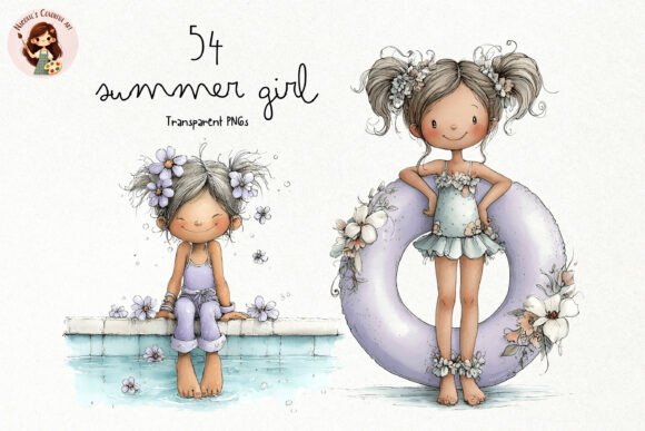 Download Cute Summer Girl PNG Clipart - Png clipart Collection