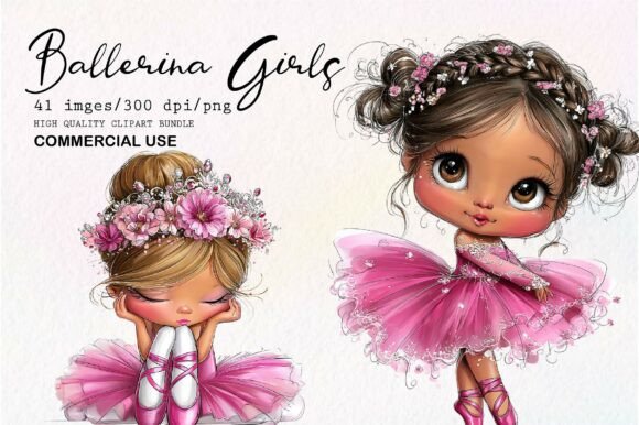 Download Whimsical Ballerina Girls PNG Clipart - Png clipart Collection