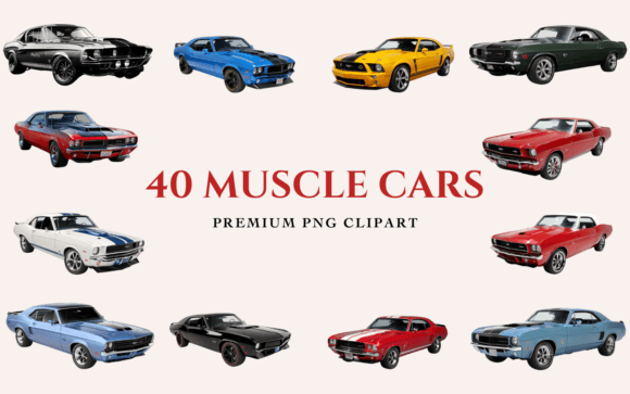 Download 40 Muscle Cars Premium PNG Clipart - Png clipart Collection