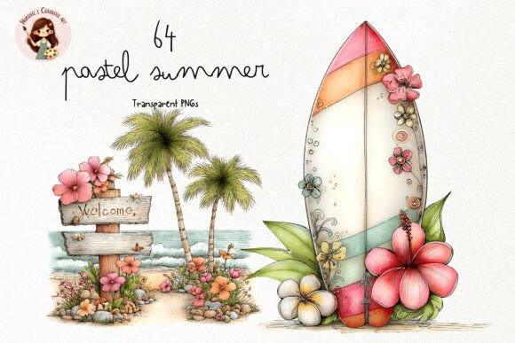 Download Watercolor Pastel Summer PNG Clipart - Png clipart Collection