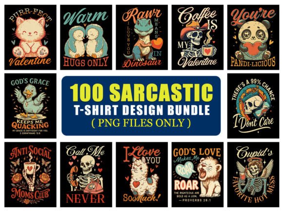 Download Funny Sarcasm &amp; Sarcastic T-Shirt Bundle - Premium Resources
