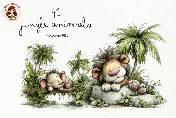 Download Cute Jungle Animals PNG Clipart - Png clipart Collection